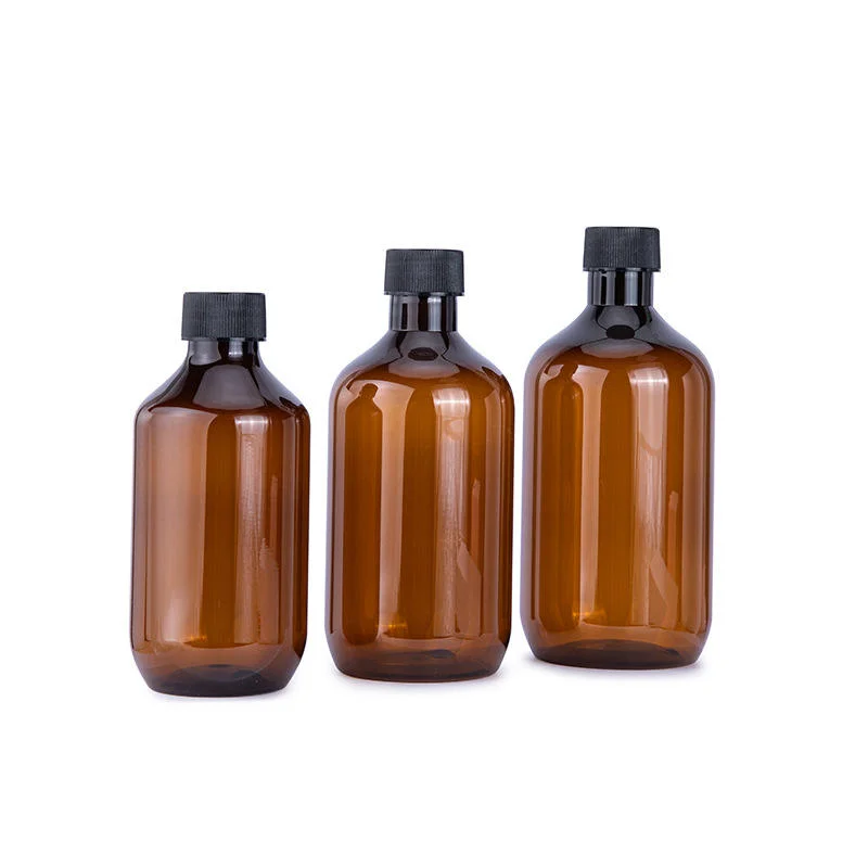 Amber PET bottles