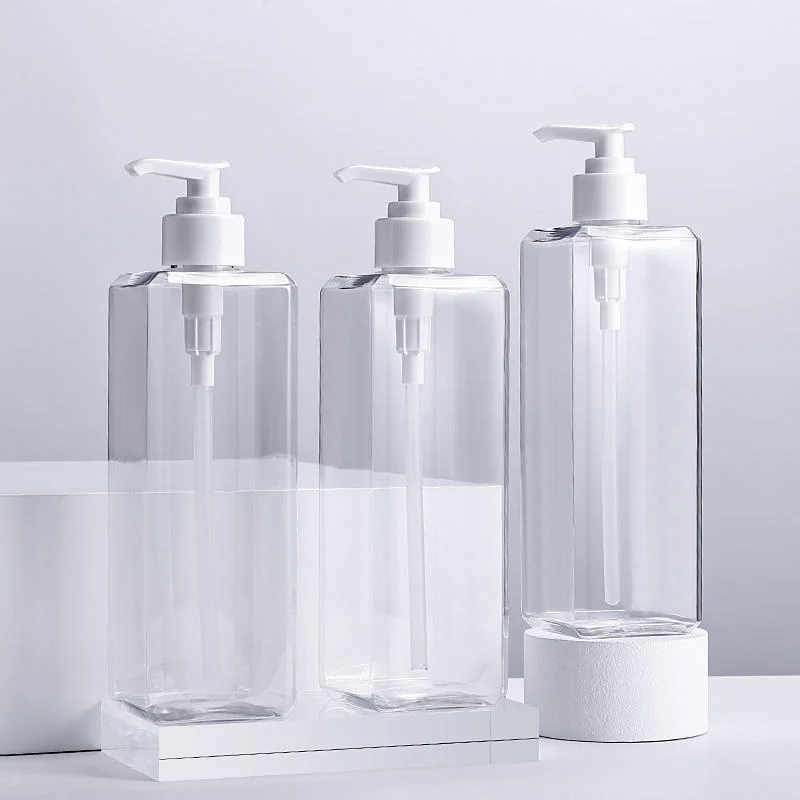 Transparent PET bottles